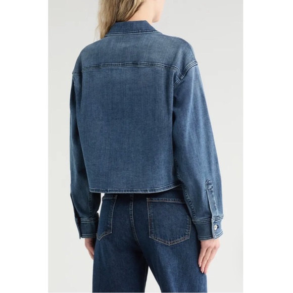 Rag & Bone Jayde Crop Denim Shirt Jacket - Picture 2 of 4